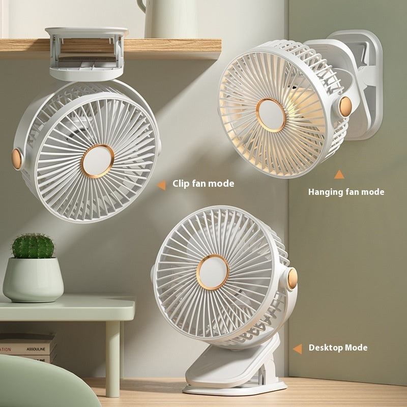 Clip Fan USB Lighting Desktop Household Fan Portable